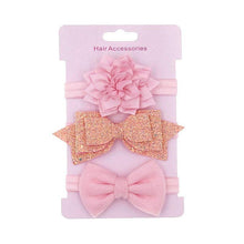 Load image into Gallery viewer, Luxury Modern Baby Headband Crown Flower Bows Hairband Baby Girl Headbands Newborn Hair Accessories Elastic Baby Hair Band
