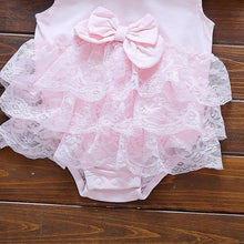 Load image into Gallery viewer, Pink Baby Luxury Bodysuit Infant Girls Princess Puffy Dress Baby Gown Party Wedding Excellent Girls Gift
