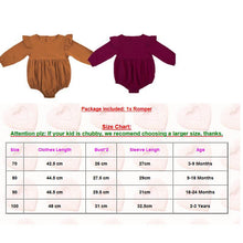 Load image into Gallery viewer, Toddler Infant Newborn Baby Girls Kids Long Butterfly Sleeve Romper Outfits Playsuit Jumpsuit
