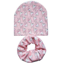 Load image into Gallery viewer, Modern Cartoon Cotton Baby Hat Winter Baby Girls Hat Newborn Boys Hats Kids Cap Scarf Set Children Beanies For Kids With Scarf
