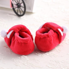 Load image into Gallery viewer, Unisex Baby Shoes Baby Boys Girls Winter Warm Santa Claus First Walkers Cute Christmas Baby Boots
