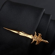 Load image into Gallery viewer, Creative Metal Necktie Bar Formal Shirt Classic Men Tie Clips Elegant Fashion Formal Professional Simple Tie Bar Clips Beautiful Designs Wedding Ceremony Gold Tie Pin Unisex Party Gifts Fashion Tie Clips
