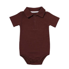 Load image into Gallery viewer, Summer Baby Boy/Girl Turn-down Collar Rompers Infant Newborn Cotton Clothes Jumpsuit
