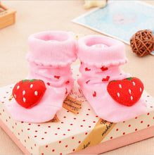 Load image into Gallery viewer, Cotton Baby Socks Rubber Anti Slip Boy Girl Floor Kids Toddlers Autumn Spring Cartoon Infant Newborn Sock

