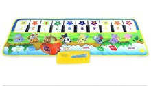 Load image into Gallery viewer, Animals Musical Mat Carpet with 10 Keys Record Function Animal Sounds Play Touch Piano Educational Toys For Kids
