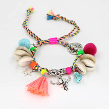 Load image into Gallery viewer, VONNOR Jewelry Women&#39;s Bracelets Bohemian Colorful Accessories Handmade Beads Shells Alloy Pendant Friendship Strand Bracelets
