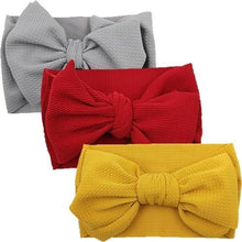 Load image into Gallery viewer, Modern Luxury Elegant Baby Girls Headband Turban Photography Props Baby Hair Accessories Bow 3 Pcs Set For Girls Baby
