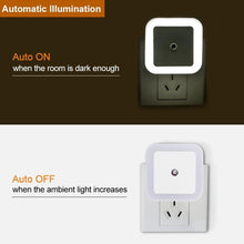Load image into Gallery viewer, STEVVEX LED Night Light Mini Light Sensor Control  EU US Plug Nightlight Lamp For Children Kids Living Room Bedroom Lighting
