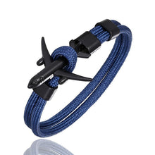 Load image into Gallery viewer, Luxury Plane Bracelets For Men and Women Charm Survival Rope Chain Paracord Bracelet Metal Airplane Hooks Summer Style
