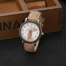 Load image into Gallery viewer, Fashion Wood Design Women&#39;s Watches Leather Quartz Ladies Clock Dropship Female Wristwatch Gift Sales reloj mujer montre femme

