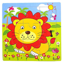 Load image into Gallery viewer, 1 Pcs Animal Wooden Puzzles For Children In Wooden 3D Mosaic Puzzles Kids Educational Toys Design  For Baby Birthday Gifts
