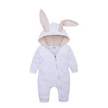 Load image into Gallery viewer, Winter Baby Rompers Newborn Boys Girls Clothes Rabbit Ear Hooded Jumpsuit infant In Luxury Rabbit Design
