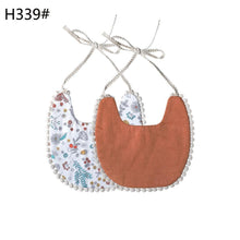 Load image into Gallery viewer, Handmade Luxury Floral Baby Bib Accessories Burp Cloths Newborn Baby Boy Girl Kids Cartoon Bibs 100% Cotton Linen Waterproof Saliva Bib For Kids
