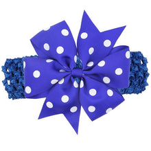 Load image into Gallery viewer, Modern Luxury Children Dot Bow Wide Hair Head Band Headband Headwear For Girls Baby

