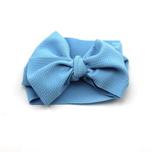 Load image into Gallery viewer, Adjustable Big Bow Headwrap  Top Knot Headbands Over Sized Bow Hair Turban for Newborn Girl
