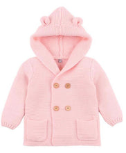 Load image into Gallery viewer, Winter Hooded Knitted Long Sleeve  Sweaters For Newborn Babies
