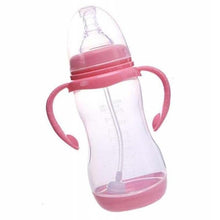Load image into Gallery viewer, Baby Safe Plastic BPA Free Anti-colic Baby Milk Water Juice Bottle with Straw for Infant Feeding For Kids
