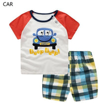 Load image into Gallery viewer, Modern Baby Short Sleeve Clothing Set For Boys And Girls Cotton Underwear SuitSummer Pajamas for Kids
