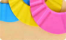 Load image into Gallery viewer, Modern Baby Shower Sheild Cap Reusable Waterproof Bath Hat Teen Girl Shower Haircut Cap for Boys and Girls  Shampoo Cap Design
