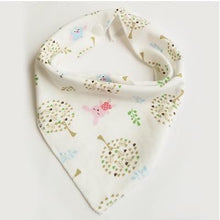 Load image into Gallery viewer, Cute Breathable Bibs Baby Feeding Cartoon Printing Super Absorbent Triangle Scarf Bib Cotton For Newborn Infant Girls And Boys
