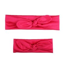 Load image into Gallery viewer, Mother &amp; Baby Hair Bands Kids Headband Parent-kid Rabbit Ear Knot Headwear Turbans Hair Accessories Set
