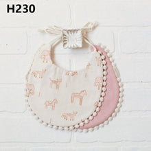 Load image into Gallery viewer, Handmade Luxury Floral Baby Bib Accessories Burp Cloths Newborn Baby Boy Girl Kids Cartoon Bibs 100% Cotton Linen Waterproof Saliva Bib For Kids
