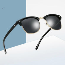 Load image into Gallery viewer, Universal Polarized Elegant and Luxury Brand Design Eye Retro Sunglasses For  Women and Man Semi Rimless Classic Men Sunglasses Oculos De Sol With UV400 Protection
