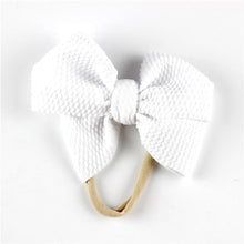 Load image into Gallery viewer, Modern New Headband with Messy Bow Baby Girls Hairbows Infant Solid Large Bow Turban Headwrap Newborn Bow For Girls
