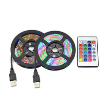 Load image into Gallery viewer, STEVVEX USB Power LED Light lamp With RGB Flexible Tape TV Back Lighting RGB Book light Bulb TV Background Decor Lighting Ribbon desk decor tape Strings 1M 2M 3M 4M 5M
