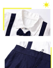 Load image into Gallery viewer, Modern Luxury New Born Baby Summer Gentleman Rompers for Baby Boys Cotton Jumpsuit 0-12M
