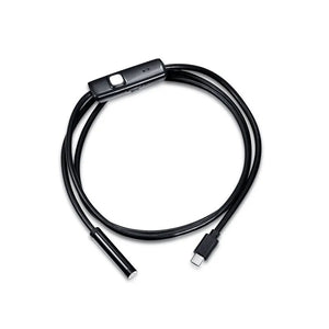 7mm Endoscope Camera Flexible IP67 Waterproof 6 Adjustable LEDs Inspection Borescope Camera Micro USB OTG Type C for Android PC