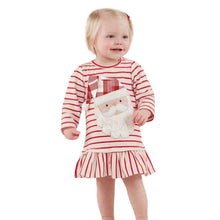 Load image into Gallery viewer, Baby Girls Long Sleeve Stripe  Christmas   Outfits Dress For Girls Clothes Unique Design Excellent Look
