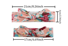 Load image into Gallery viewer, Mother &amp; Baby Headband for Girl Bow Hairband Floral Elastic Hair Bands Parent-Child Turban Hair Accessories Bow For Mother and daughter
