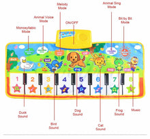 Load image into Gallery viewer, Musical Mat With Animal Voice Baby Piano Playing Carpet Music Game Instrument Toys Early Educational Toys For Kids
