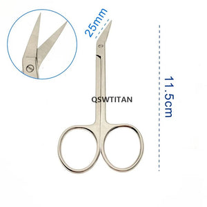 Stainless steel wow beak scissors nasal septum gold handle bird beak scissors plastic surgery scissors