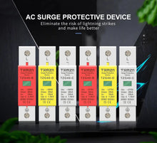 Load image into Gallery viewer, AC SPD 1P 20KA 40KA 60KA 275V 385V House Surge Protector Protective Low-voltage  Arrester Device
