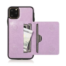 Load image into Gallery viewer, Leather Wallet Case For iPhone 11 Pro Max XS Max XR X 8 7 6S 6Plus 5 5S With Stand Card Pocket Case Cover Shockproof Texture PU Leather  Wallet Cover
