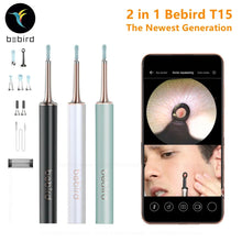 Load image into Gallery viewer, Bebird T15 R1 Visual Ear Cleaner Health Care Minifit 2in1 Acne Wax Removal Tool HD1080P Otoscope IP67 Waterproof Endoscope
