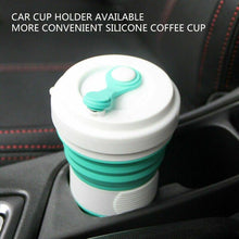 Load image into Gallery viewer, Camping Coffe Adjustable sizes Multi-colors New Collapsible Silicone Coffee Cup Mug Reusable High Temperature Water Cup Outdoor Travel 550ml
