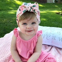 Load image into Gallery viewer, Luxury Mdoern Set 2PCS Baby and Mom Headbands Set Flower Bowknot Newborn Turban Cross-tied Mommy Headband Bow
