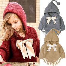 Load image into Gallery viewer, New Luxury Modern Toddler Baby Girl Knitted Tassel Pullover Coat Jacket Outwear Winter Clothes For Girls
