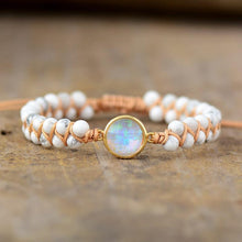 Load image into Gallery viewer, Handmade Luxury Wax  Elegant Bracelet With Stone In Modern Colorful Design For Woman and Ladies
