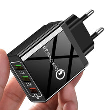 Load image into Gallery viewer, Fast Modern USB Charger Quick Charge 3.0 Wall Portable Mobile Phone Powerful Charger
