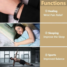 Load image into Gallery viewer, New Modern Fashion For Men Strength Therapy Bracelet Health Energy Bio Magnetic Male Gift Adjustable
