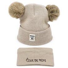 Load image into Gallery viewer, Winter Children Hat Bonnet Enfant Knitted Cute Baby Cap For Girls Boys 0-24 Months For Kids In Modern Bear Design

