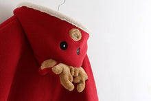 Load image into Gallery viewer, New Year Baby Girls Christmas Reindeer hooded Coat for Babies Boys and Girls In Modern New elegant Design Special Deisgn For Kids
