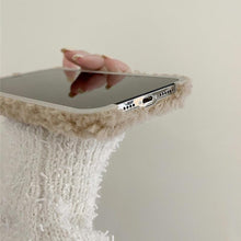 Load image into Gallery viewer, Cute Furry Fluffy Brown Bear Phone Case For iPhone 11 12 13 Pro Max 6 7 8 Plus X XS Max XR SE 2020  Winter Plush Warm Soft Cover  Autumn and Winter Shockproof Full Case Cover
