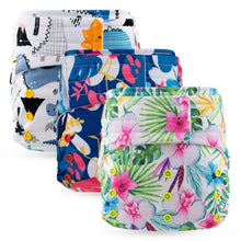 Load image into Gallery viewer, Hook &amp; Loops Pocket Diaper - cloth Inner Waterproof Washable Reusable Baby Diaper For Kids
