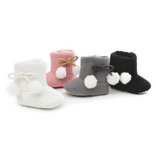Load image into Gallery viewer, Cute Baby Infants Shoes Dot Knitting Boots Casual Non-slip Soft Soled Walking Shoes
