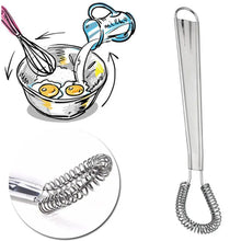 Load image into Gallery viewer, 1PC Spiral Stainless Steel Whisk Egg Beaters Tool Cream Stirring  Home Baking Cooking Kitchen Appliances 20 CM
